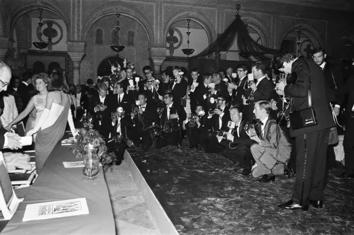 Framed Print : Photographers at Spains gala Debutante Ball at the Casa de Pilatos Framed Print : Photographers at Spains gala Debutante Ball at the Casa de Pilatos