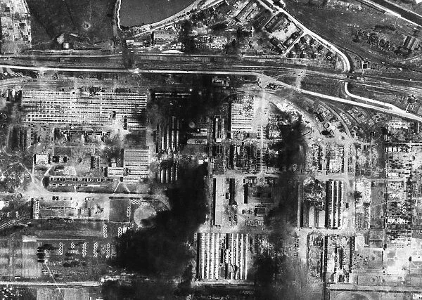 A photographic-reconnaissance image taken by No 106 Photo Reconnaissance Wing of the RAF