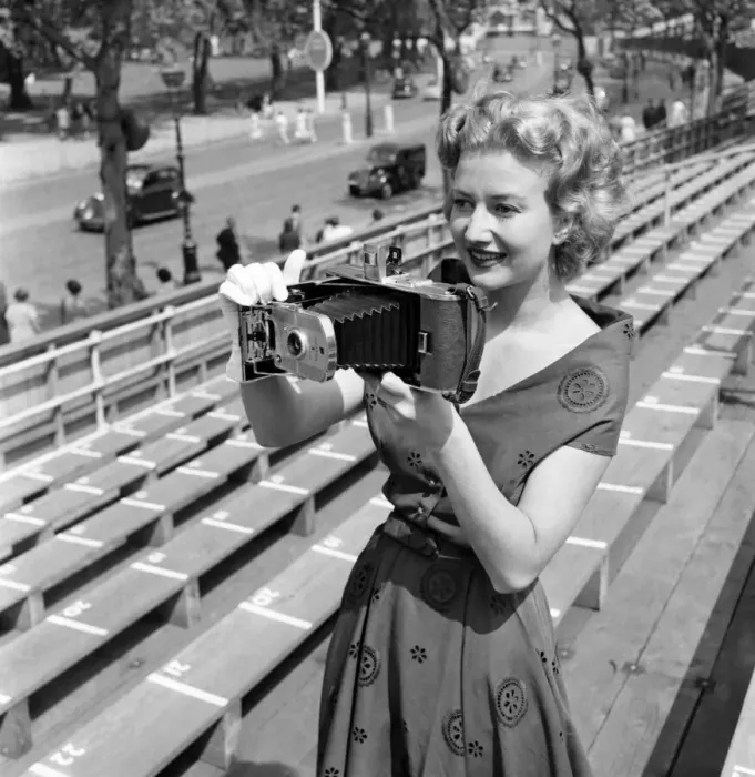 Framed Print : Photography 1953. Miss Zena Marshall the actress just back from far lands brought wit