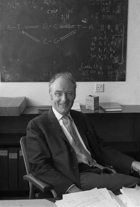 Framed Print : Picture of Doctor Francis Crick, co-discoverer of the structure of the DNA molecule in Framed Print : Picture of Doctor Francis Crick, co-discoverer of the structure of the DNA molecule in
