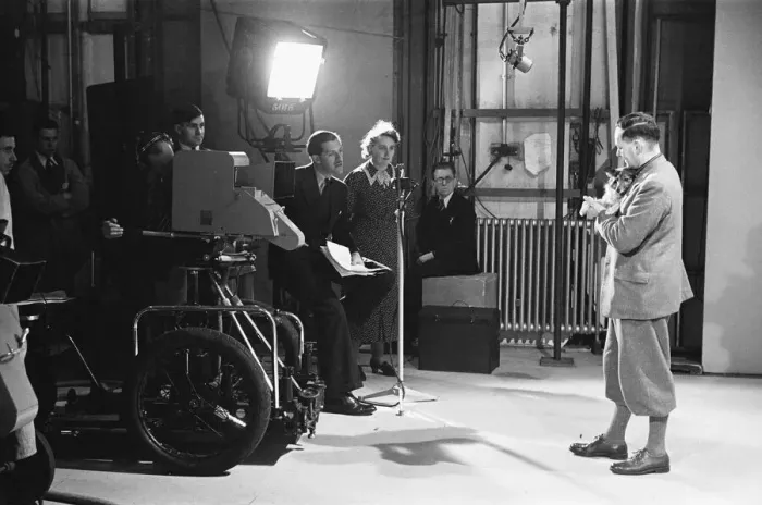 Framed Print : Picture Page television magazine programme seen here being broadcast from the BBC studios Framed Print : Picture Page television magazine programme seen here being broadcast from the BBC studios
