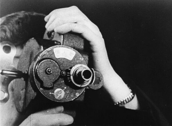 Picture shows a concealed cine camera. Picture take 5th February 1942