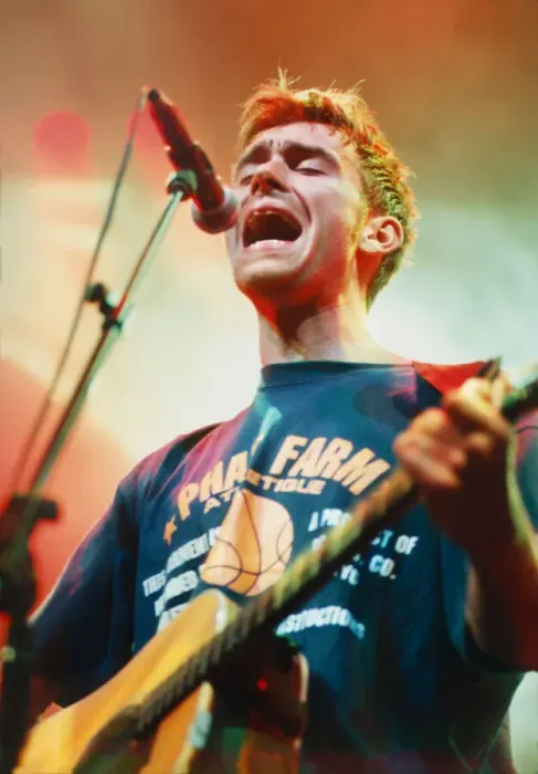 Framed Print : Picture shows Damon Albarn. Blur appeared at the the Cardiff International Framed Print : Picture shows Damon Albarn. Blur appeared at the the Cardiff International