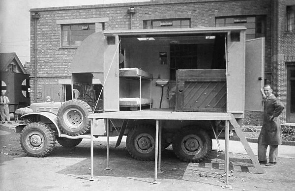 Picture shows an Entertainment Wagon in World War Two. Picture is from The Reading