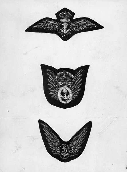 Picture shows; The flying insignia of the British Fleet Air Arm showing top to bottom