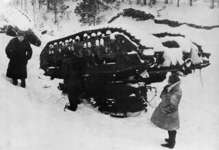 Framed Print : Picture shows: German tanks damaged by Soviet shells, one completely overturned during