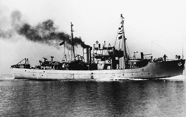 This picture shows: H. M.s Tango (Admiralty type trawler) during World War II