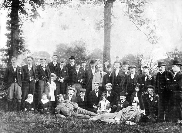 Picture shows the officers and senior scholars of the Hulme Hall Lane Wesleyan Methodist