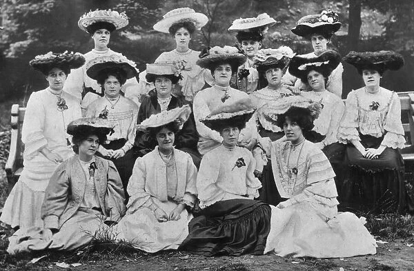 Picture shows the staff of J. S. Blair, corset manufacturers