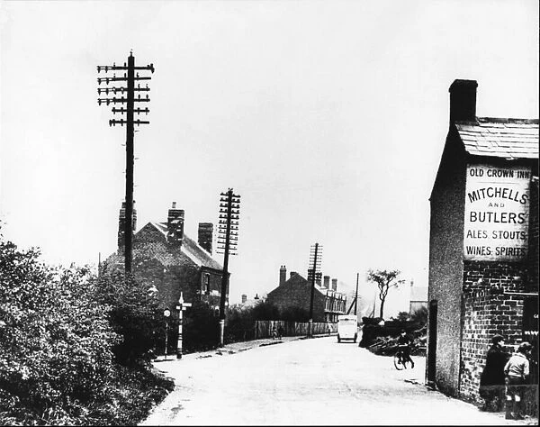 Picture shows the view looking south along Watery Lane, Quinton, across Woodgate Lane