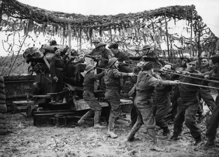 Framed Print : Picture taken at a battery in the Eastern Command, which is manned entirely by Framed Print : Picture taken at a battery in the Eastern Command, which is manned entirely by