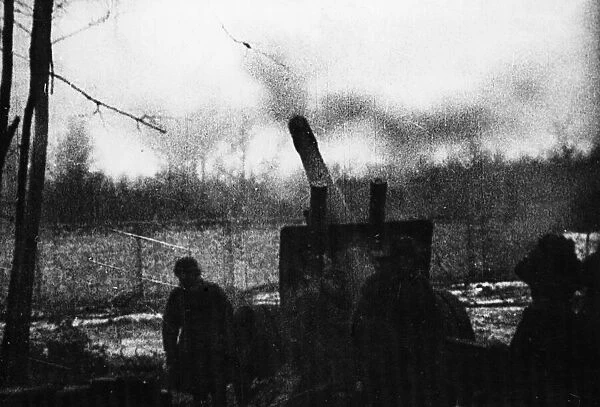Picture taken during the fighting at Tula, the last big town before Moscow during