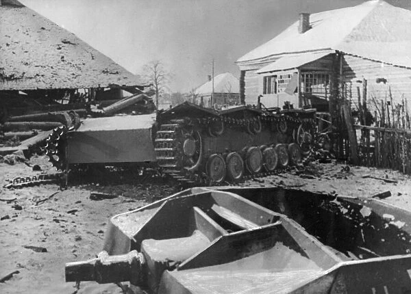 Picture taken during the fighting at Tula, the last big town before Moscow during
