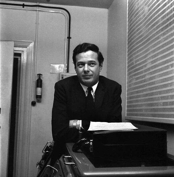 Pictures of Beatles manager Brian Epstein taken at the EMI studio