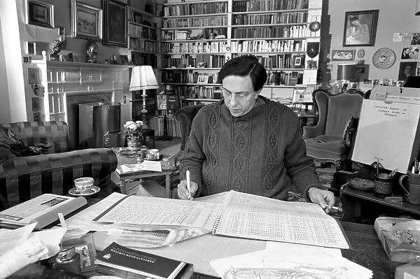 Pictures of composer, Wilfred Josephs, taken in his study. November 1969 Z10721-006