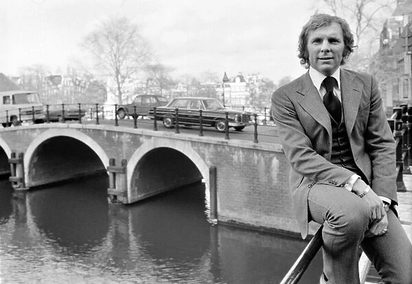 Pictures of England Captain Bobby Moore in Amsterdam, where he went to watch the Ajax vs