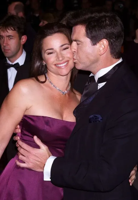 Framed Print : Pierce Brosnan arrives for the European Charity premier of The World Is Not Enough
