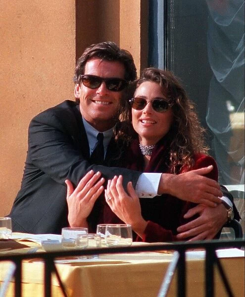 Pierce Brosnan and girlfriend Keely Shaye Smith in Rome