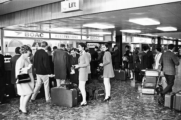 Pilots strike at heathrow Airport. 1st April 1969