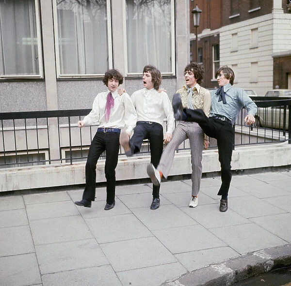 Pink Floyd Pop Group members (from left to right) Nick Mason, Rick Wright