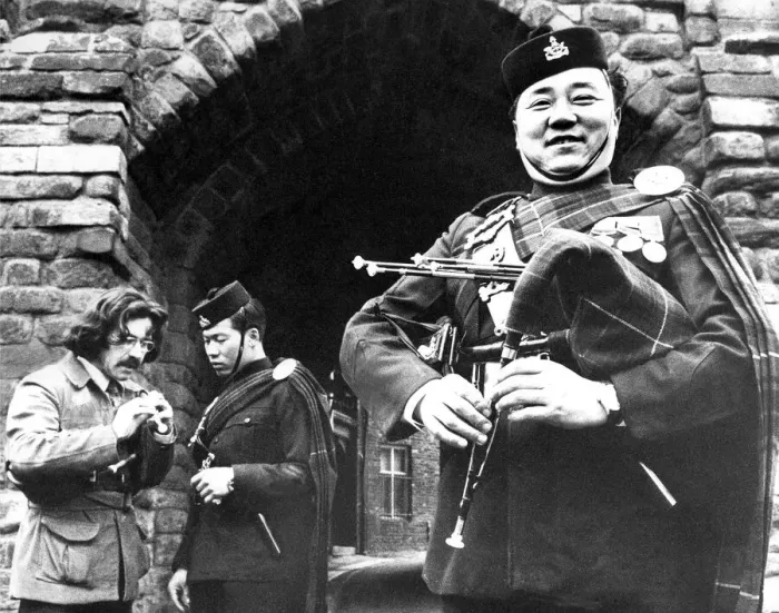 Framed Print : Pipe Major Bhairamani Rai, 38, of the Gurkha regiment at Newastle Framed Print : Pipe Major Bhairamani Rai, 38, of the Gurkha regiment at Newastle