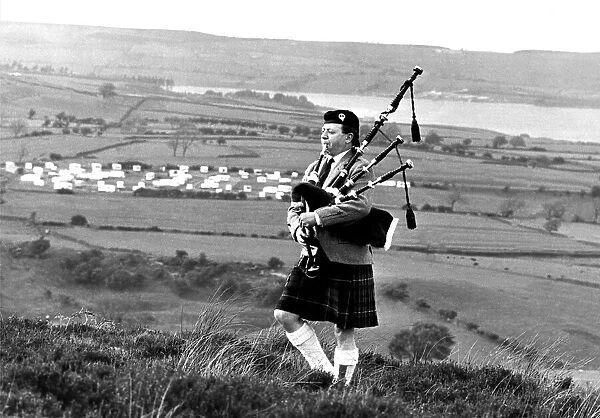 Piper Harry Mills likes nothing better than to wander the North West Durham moors for his