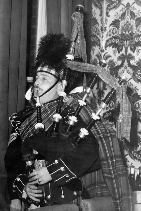 Framed Print : Piping in the diners at the annual reunion of the Scots Guards Association in Carlisle is
