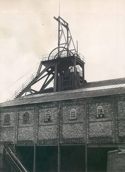 Pithead gear at Craghead Colliery, October 1963