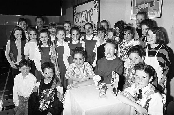 Pizza the action... pupils of Kirkburton Middle School are pictured in their latest