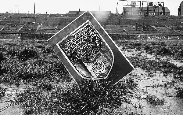The plaque is all that is left around the field to show the greatness the club of