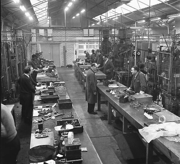 One of the plastic moulding shops in the Rennett Engineering and Plastic Works