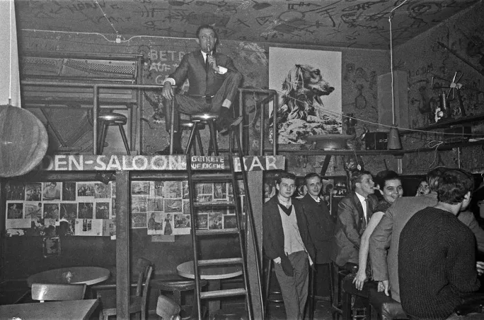 Framed Print : Playboy, film maker and night club owner Rolf Eden, seen here at the Old Eden Saloon Framed Print : Playboy, film maker and night club owner Rolf Eden, seen here at the Old Eden Saloon