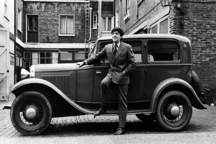 Framed Print : Playright Michael Hastings with his Ford B Type 1923 model, 4 cylinders, 32 horsepower Framed Print : Playright Michael Hastings with his Ford B Type 1923 model, 4 cylinders, 32 horsepower