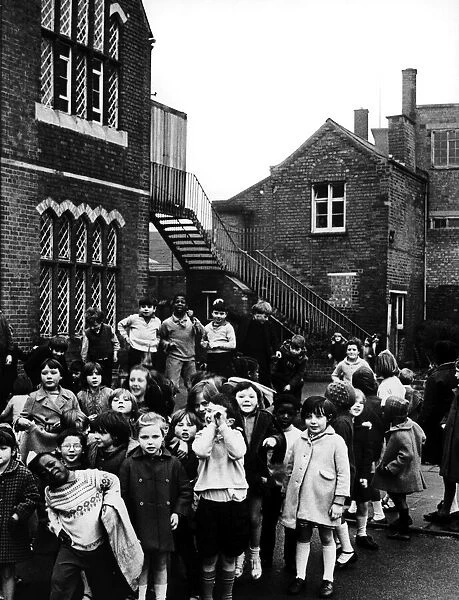 Playtime at Bishop Ryders School. 27th November 1968