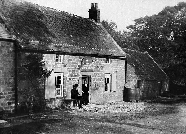 The Plough Inn at Stamfordham, Northumberland. May 1921