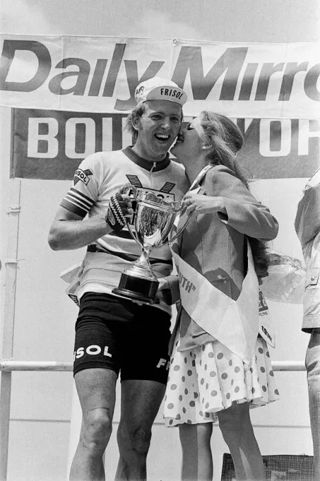 Framed Print : The Plymouth stage of the Tour De France. Winner of the second stage Henk Poppe of
