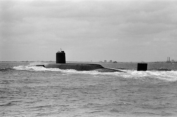 Polaris submarine HMS Resolution. 21st May 1970