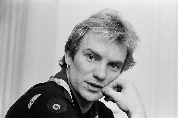 The Police - on tour in America. January 1982. Picture shows Sting