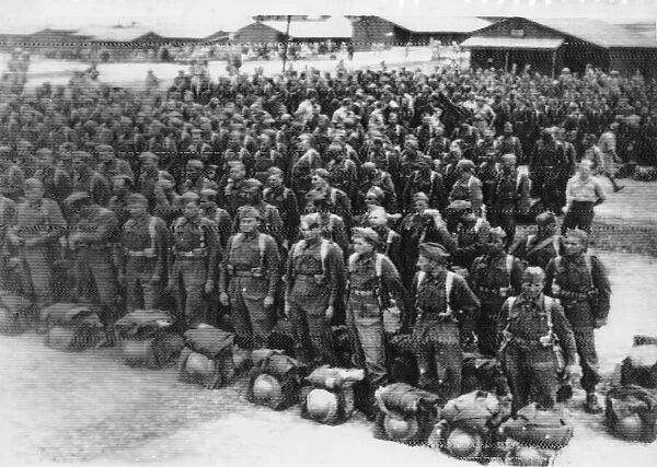 Polish troops in The Middle East. They were fighting the Germans in Russia