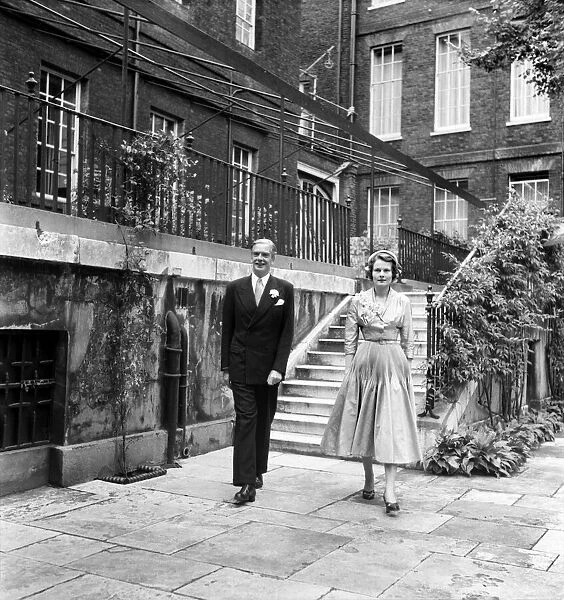 Politician Antony Eden on the day of his wedding to Clarissa Churchill
