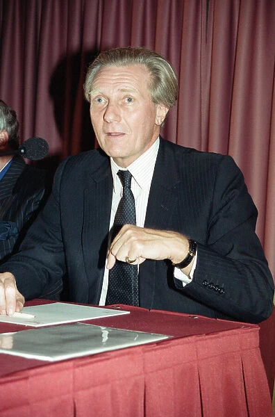 Politician Michael Heseltine. 26th October 1989