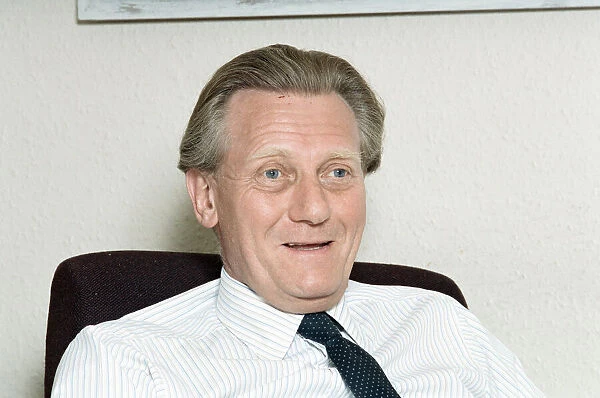 Politician Michael Heseltine promoting his book 'The Challenge of Europe