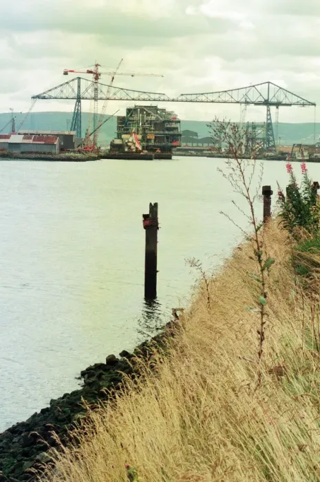 Framed Print : Polluted section of the River Tees, Middlesbrough, 26th July 1993 Framed Print : Polluted section of the River Tees, Middlesbrough, 26th July 1993
