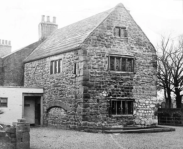 Ponteland Castle in February 1936 which had been converted into an inn called