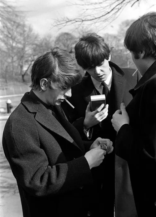 Framed Print : Pop Group The Beatles February 1964 John Lennon, Paul McCartney, Ringo Starr