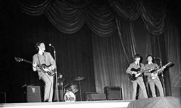 Pop Group The Beatles performance at the Ritz Cinema, Belfast in Northern Ireland