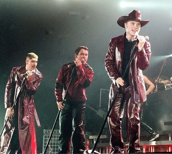 Pop group Boyzone May 1999 In concert at Glasgow SECC