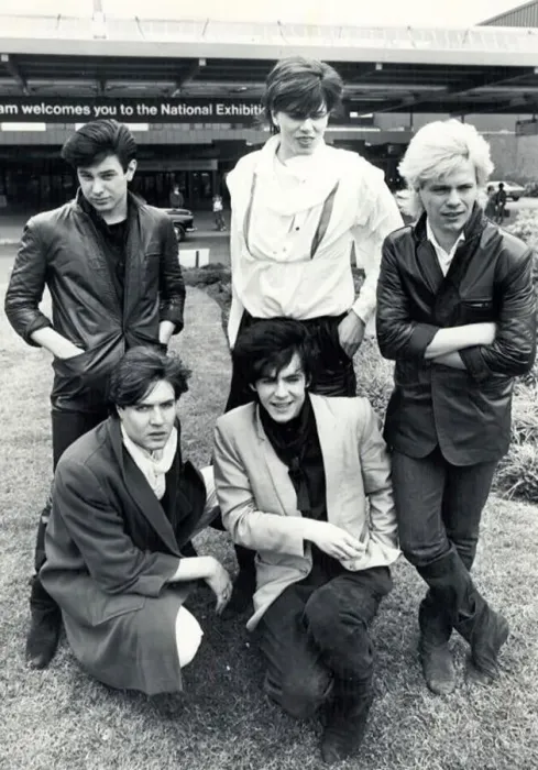 Framed Print : Pop group Duran Duran pose for photographs at the National Exhibition Centre Framed Print : Pop group Duran Duran pose for photographs at the National Exhibition Centre