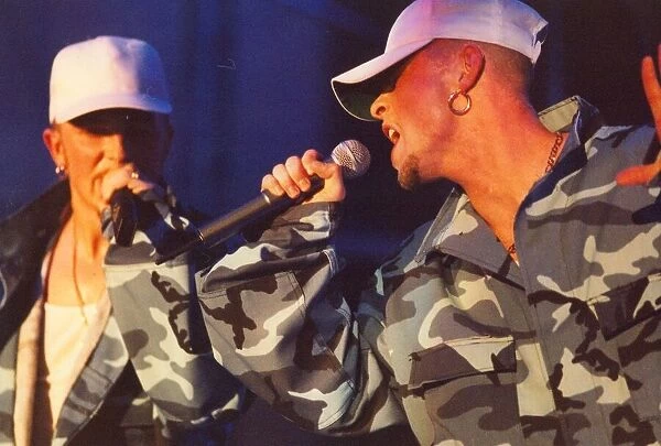 Pop group East 17 perform in concert at the Whitley Bay Ice Rink 24 May 1995