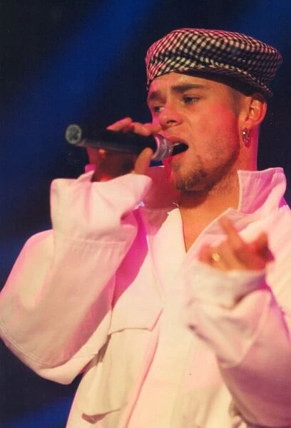 Pop group East 17 perform in concert at the Whitley Bay Ice Rink 27 June 1995 - Brian